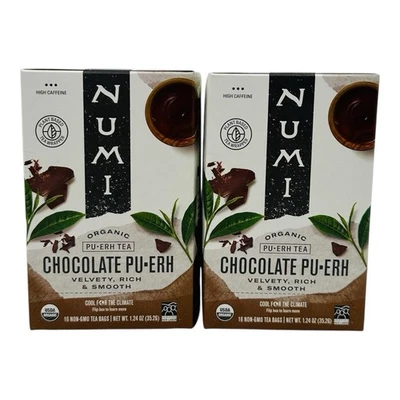 32 个茶袋 Numi 有机普洱茶巧克力普洱茶高咖啡因有效期至 28 月03 日 — 第 1/4 张图片