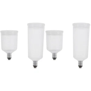 2 Count Split Spray Brush Cup Set Airbrush Paint Container Bottles Jar - Picture 1 of 12