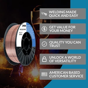 PGN Solid MIG Welding Wire - ER70S-6 .030 Inch - 10 Pound Spool - Mild Steel ... - Picture 1 of 1