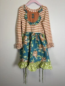 Eleanor Rose Girls Fall Twirl Dress Size 7 Play Condition - Picture 1 of 7