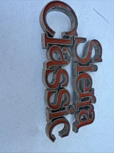 Vintage 1975-1980 GMC "jimmy" Sierra Classic rear fender emblem 75-80. - Picture 1 of 6