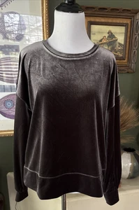 Sudadera Madewell Marrón Manga Globo Terciopelo S - Imagen 1 de 6