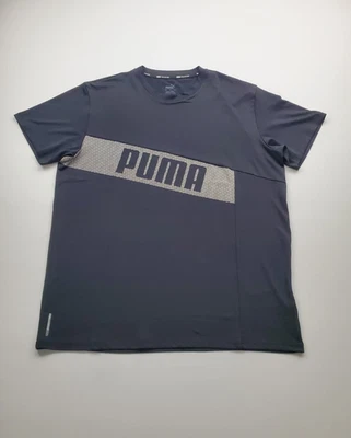 Puma Shirt Drycell Fit Logo Short Sleeve Sports Fitness Gym Training Men's Large - Image 1 of 4