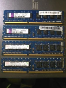 Kingston 4GB 2Rx8 PC3-10600U-9-10-B00 KP382H-HYC DDR3 Memory RAM Lot of 4 - Picture 1 of 1