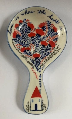 Ложка Anthropologie Giochi Carta Rest Humble Abode ~ Home is Where the Heart Is - Изображение 1 из 4