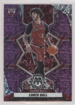 2021-22 Panini Mosaic Fast Break Purple Prizm /50 Lonzo Ball #33 - Image 1 of 2