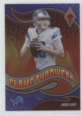 2021 Panini Phoenix Flame Throwers Purple /125 Jared Goff #FT-23 - Image 1 of 2