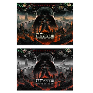 JUEGO DE IMPRESIÓN ARTÍSTICA 20 ANIVERSARIO STAR WARS VENGANZA DE LOS SITH MATE FERGUSON - Imagen 1 de 1