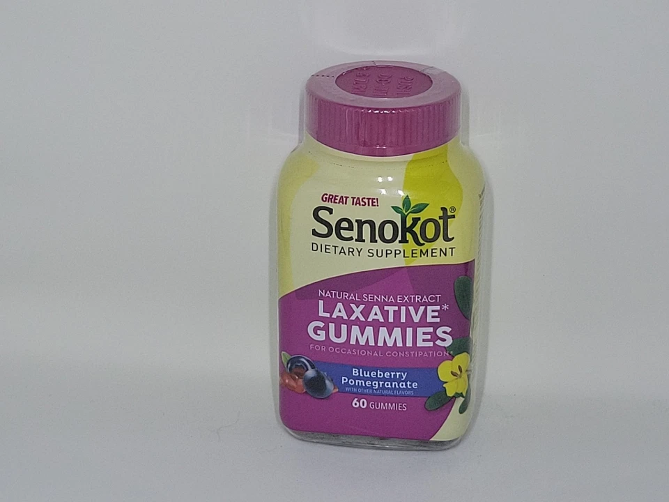 Gomitas laxantes Senokot, 60 unidades Blueberry Pomegrante EXP marzo 2026 Foto 1 de 1