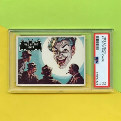 Original 1966 Topps Batman Black Bat Trading Card #9 PSA 5 - Image 1 of 4