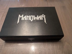Manowar / Warriors Of The World ORG BOX Stamp Inkpad Metalplate Wood Box RARE - Picture 1 of 2