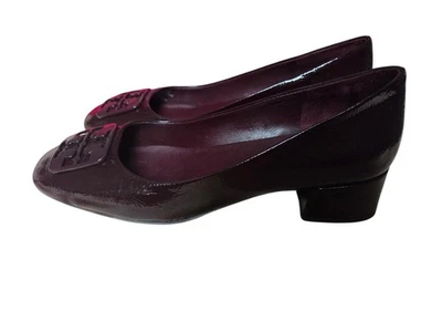 Zapatos de salón Tory Burch ciruela Georgia muestra charol talla 7 Foto 1 de 4