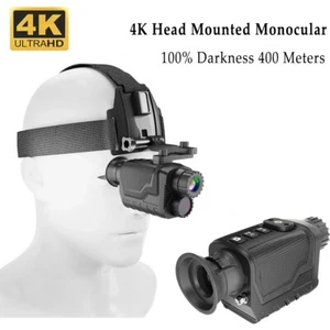 Nuevo monocular montado en la cabeza NV8260 4K HD cámara de visión nocturna zoom digital 8X 400 m - Imagen 1 de 22