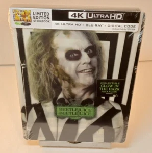Beetlejuice 2 4K Steelbook (4K/Blu-ray)-NEW-Box SHIPPING with Tracking - Picture 1 of 7