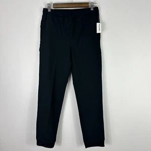 Old Navy StretchTech Pants Boys XL 14 16 Black Joggers Athleisure Preppy NWT - Picture 1 of 7