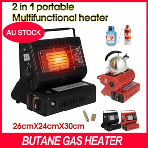 Portable Butane Gas Heater Camping Camp Tent Hiking Outdoor Camper Survival - Picture 1 of 19