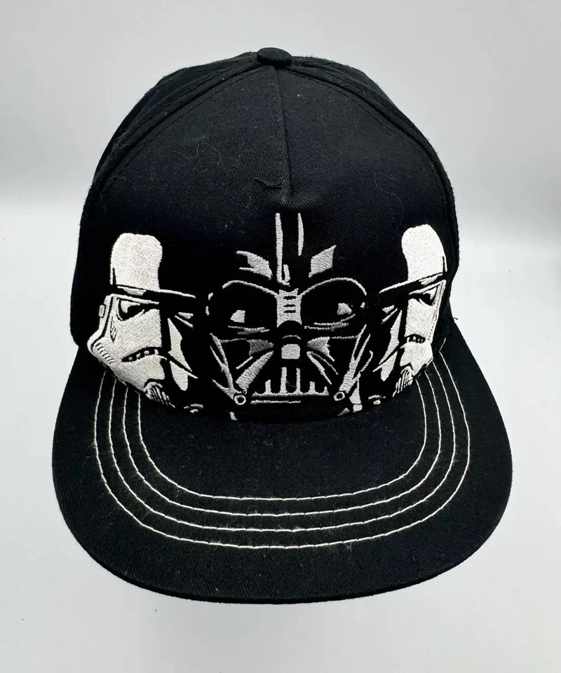 Star Wars Black Darth Vader Lucas Films Snapback Baseball Hat Cap Youth Size - Image 1 of 4