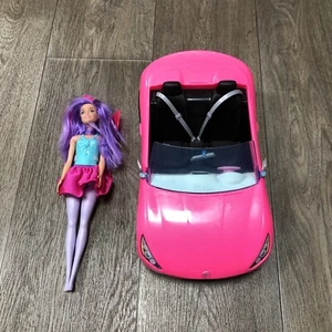 Pink Barbie Convertible 2020 Car & Barbie Doll  - Picture 1 of 10