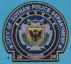 GOTHAM CITY POLICE DEPT. BATMAN SHOULDER PATCH  (GOLD / SILVER METALLIC THREAD )