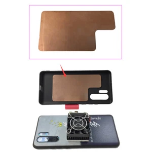 Plaque de refroidissement de téléphone portable universelle pour smartphone radiateur cuivre coussin de refroidissement - Photo 1 sur 9