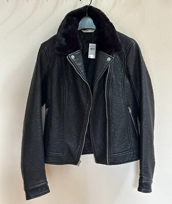 Chaqueta Hollister Mujer Espalda Imitación Cuero Cuello Desmontable S Nueva Con Etiquetas Foto 1 de 4