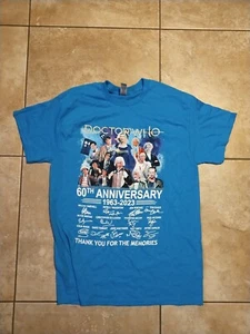 Camisa azul para hombre Doctor Who 60 aniversario 1963 2023 ciencia ficción talla mediana M - Imagen 1 de 4