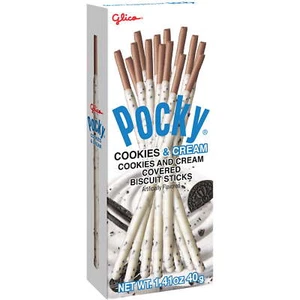 Glico Pocky Biscuit Sticks, Cookies & Cream, 1.41 Oz pack of 1 - Picture 1 of 3