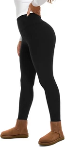 Fleece Lined Leggings for Women – Thick Winter Warm Thermal High Waisted Tummy C - Picture 1 of 4