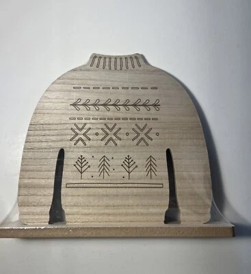 Wood Christmas Sweater Tabletop Chalkboard Sign Message Board Craft Decor Target - Image 1 of 4