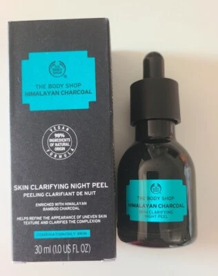 The Body Shop Himalayan Charcoal Skin Clarifying Night Peel 1.0 0z. New In Box - Image 1 of 3