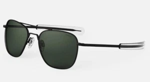 RANDOLPH OCCHIALI DA SOLE mod: AF066 SUN 55 MATTE BLACK lens GLASS AGX AR - Picture 1 of 2