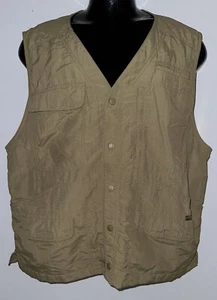 Men’s ROYAL ROBBINS Tan Outdoor Fishing Hunting Safari Vest - Large L - Picture 1 of 7
