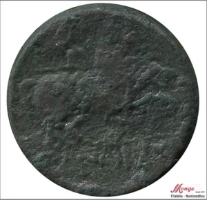 As Konterbia Karbika 150-100 aC / A- Cabeza viril a Drcha no barbada delante de - Picture 1 of 2
