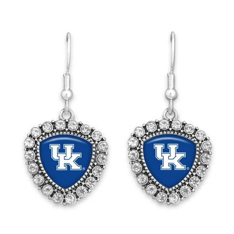 51203 Kentucky Wildcats Triangle Rhinestone Pendant Earrings Cover