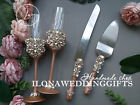 Swarovski Personalized Wedding Toast Glass Elegant Luxury Bling Sparkle Custom 
