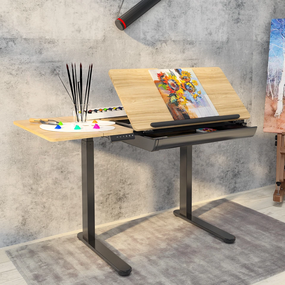 FLEXISPOT Height Adjustable Drafting Table Multi-Function Drawing Reading Desk - Image 1 of 4