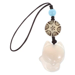 White Fox Pendant Miss Phone Decor Charm String Key Decoration Small Gift - Zdjęcie 1 z 12