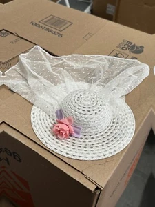 American Girl 18" Doll Samantha Bridesmaid Outfit Wedding Dress Hat ONLY - Picture 1 of 1