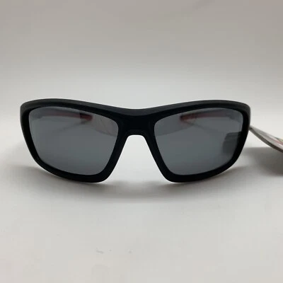 T106.3 IronMan Black Red POLARIZED Sunglasses PRELIM POL 100% UV Protection - Image 1 of 4