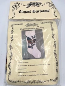 Elegant Heirlooms Before The Ride Knitting Stocking Complete Kit Never Opened - Picture 1 of 2