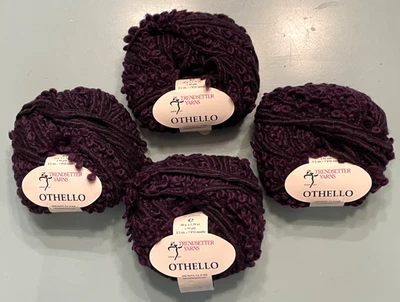 Lot of 4 /Trendsetter Yarns OTHELLO Alpaca Blend - Eggplant #9 - Image 1 of 3