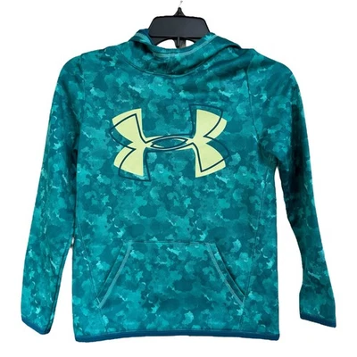 Under Armour Youth Girls Medium Hoodie Loose Fit Long Sleeves Pocket ColdGear  - Image 1 of 4