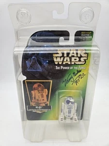 STAR WARS Original R2-D2 * SIGNED * ACTION FIGURE Kenny Baker Green Card - Auto - Picture 1 of 3