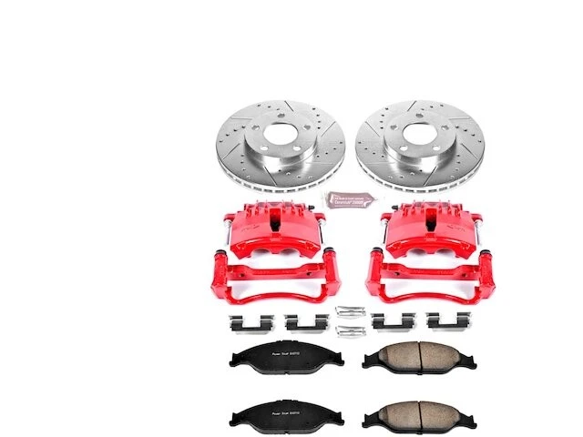 Pastilha de freio dianteiro e kit de rotor 42PGYB61 para Ford Mustang 1999 2000 2001 2002 - Imagem 1 de 1