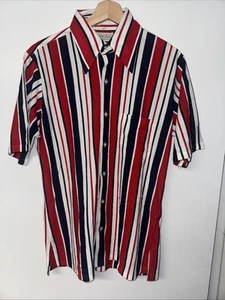 Vintage Lord & Taylor Casual Classics Stripe Button Up Shirt Men’s Sz M 15-15.5 - Picture 1 of 12