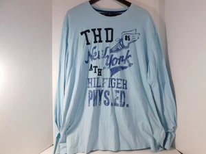 Tommy Hilfiger Herren Langarm T Shirt XXL New York PHYS. ED-Light Blue - Bild 1 von 5