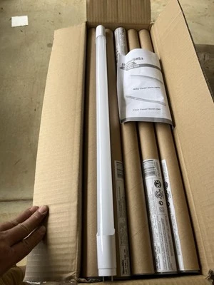 LED Tube RT8010001 5000k 2ft 10W 90W Equivalent Frosted 20 Pack Ballast Bypass - Image 1 of 4