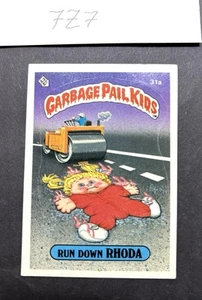 1985 Topps Garbage Pail Kids Series 1 Run Down Rhoda 31a~ EX- Glossy OS1 ~ - Picture 1 of 11