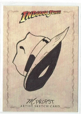 Indiana Jones Heritage Topps 2008 Sketch Card 1/1 Artist Mark Propst - Image 1 of 4