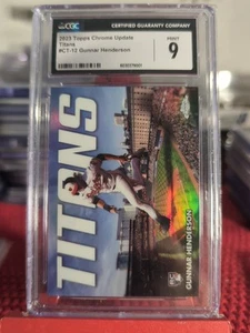 2023 Topps Chrome #CT-12 Gunnar Henderson RC Titans CGC 9 Gem Mint - Picture 1 of 3